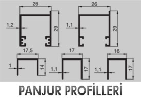 yalova panjur profilleri